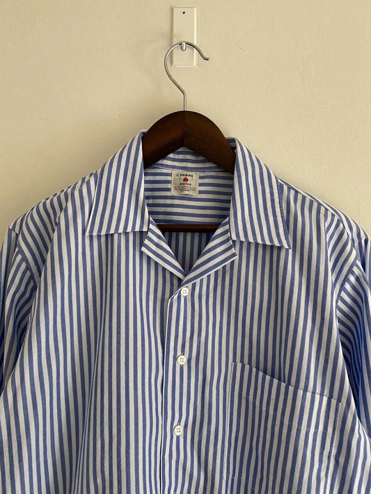 Bengal Stripe Shirt, Blue, front view